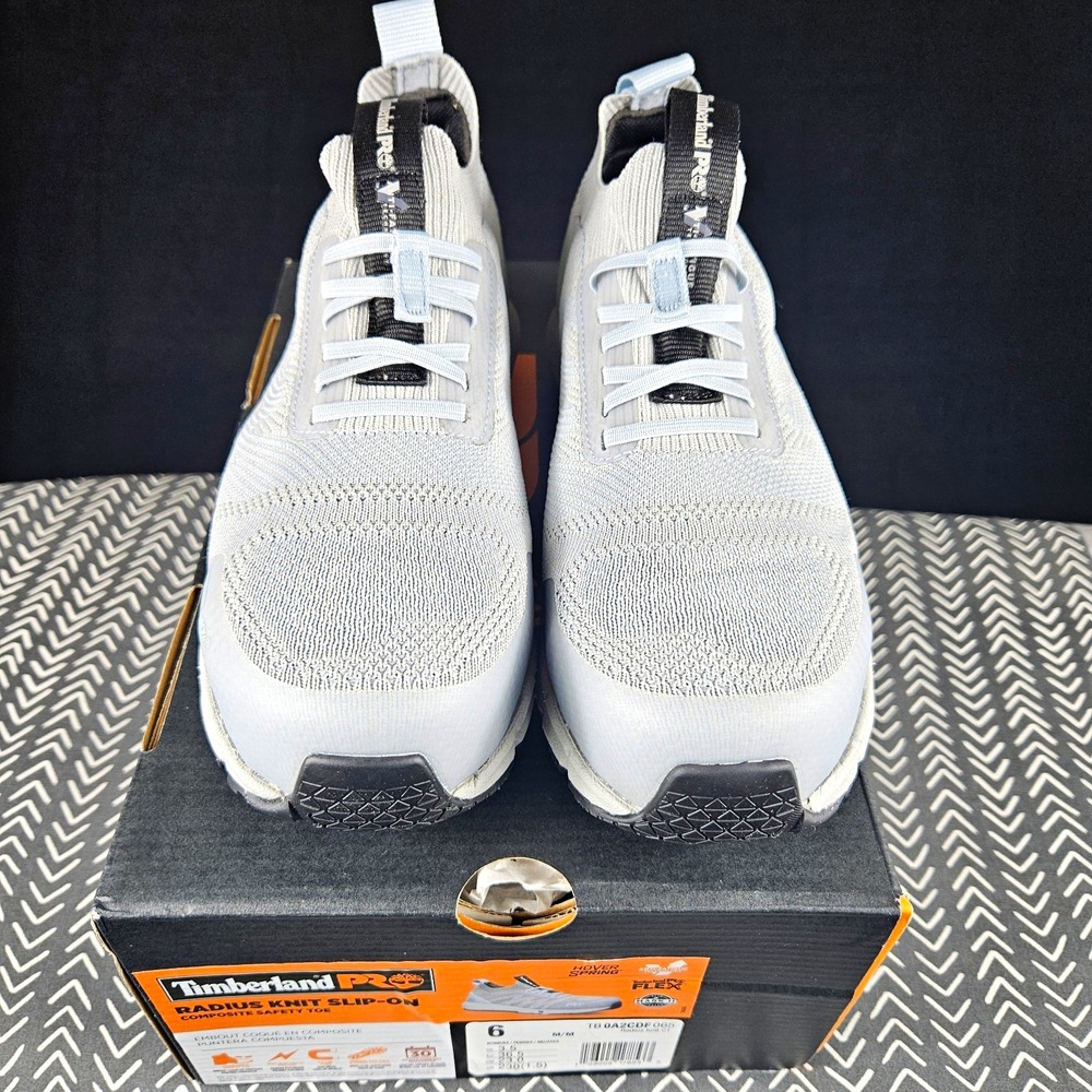 Timberland PRO Radius Knit Slip-On SD EH Work Shoes Womens 6 M TB0A2CDF065